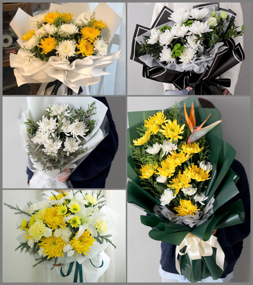 山西晋中介休市绵山镇长寿村白事花束代送